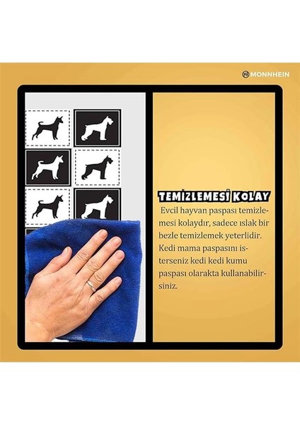 Mama ve Su Evcil Hayvan Beslenme Matı, Kolay Temizlenen Emici Su Geçirmez Kumaş, Küçük Orta fırsatları