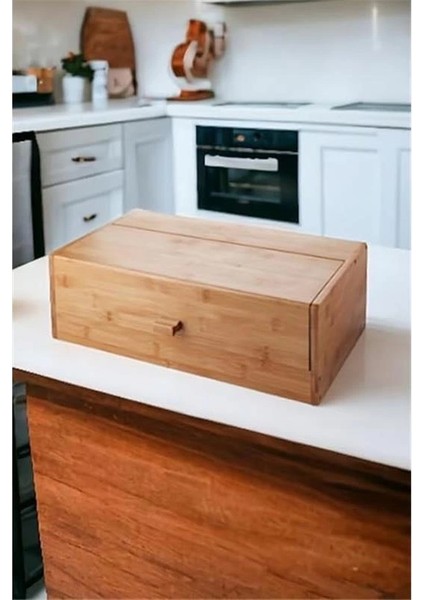 Bambu Ekmek Kutusu - Ekmek Dolabı, Çok Amaçlı Ekmeklik, Doğal Bambu Saklama Kutusu fiyatları