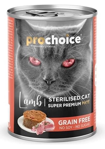 Kısırlaştırılmış Kediler Için, Tahılsız, Kuzu Etli Ezme, 400 G fiyatları