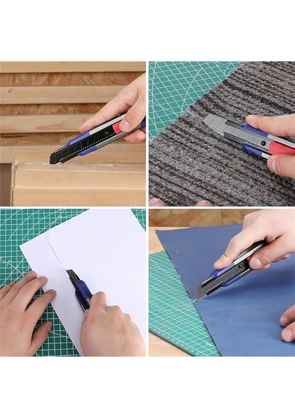 WP212022 18 mm Ağır Hizmet Alüminyum Kasa Maket Bıçağı + 10 Adet Yedek Bıçak