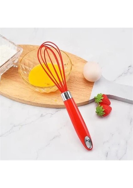 Büyük Boy Silikon Çırma Teli,silikon Çırpıcı,yumurta,ayran ve Pasta Için Çırpma Teli (1) fırsatları