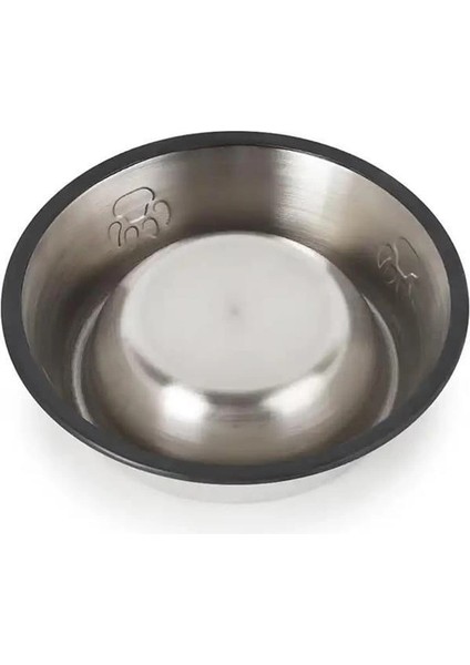 Paslanmaz Çelik Kedi ve Köpek Mama Kabı - Kaymaz Tabanlı, Dayanıklı Besleme Tası (22 Cm)