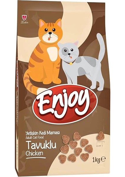 Kuru Kedi Maması, Tavuklu, Yetişkin, Keten Tohumu ile Omega 3 & 6 Katkısı, 1 kg