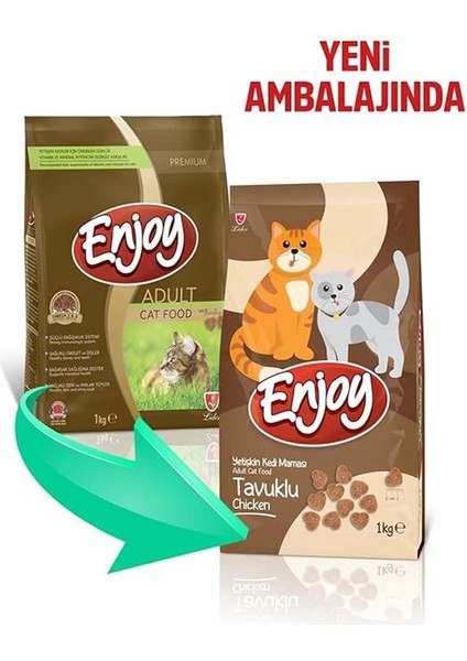 Kuru Kedi Maması, Tavuklu, Yetişkin, Keten Tohumu ile Omega 3 & 6 Katkısı, 1 kg fiyatları