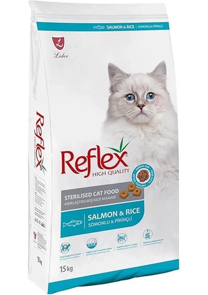 Kısırlaştırılmış Yetişkin Kedi Maması Somon&pirinç 15 kg