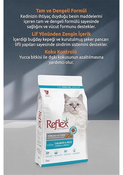 Kısırlaştırılmış Yetişkin Kedi Maması Somon&pirinç 15 kg fiyatları