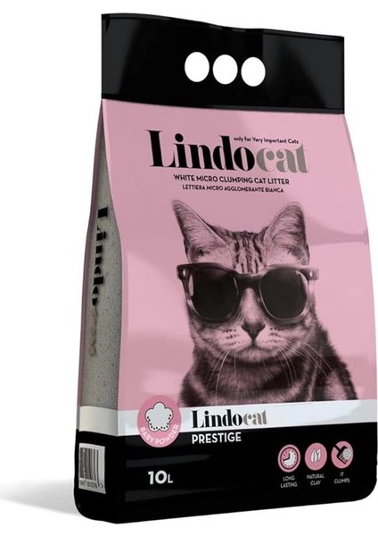 Lindo Cat Bebek Pudralı Ince Taneli Kedi Kumu 10 Litre