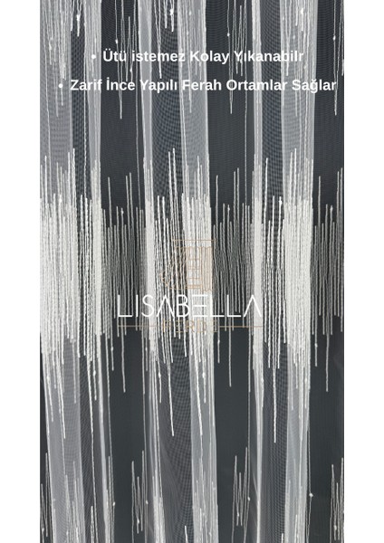 Linea Broderia Tül (1x2 Pile Dikişli) Ütü Istemez