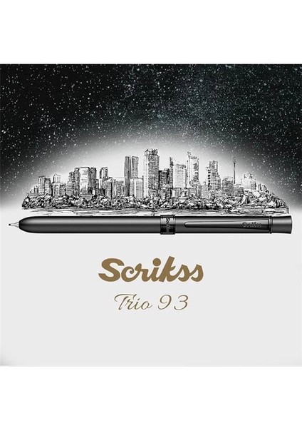 Office Trio 83 Sport Multifonksiyon Kalem Siyah