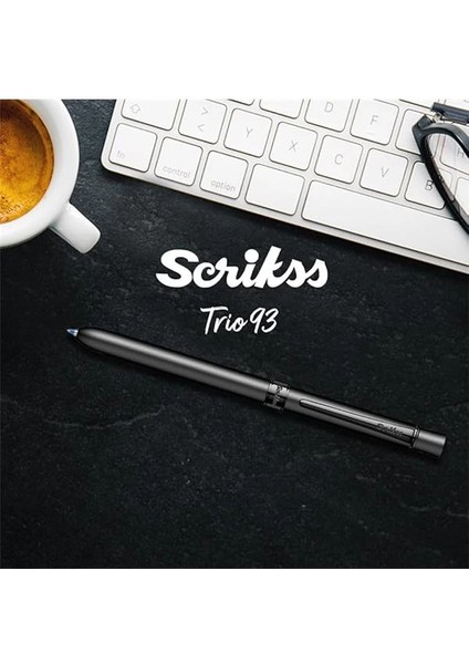 Office Trio 83 Sport Multifonksiyon Kalem Siyah