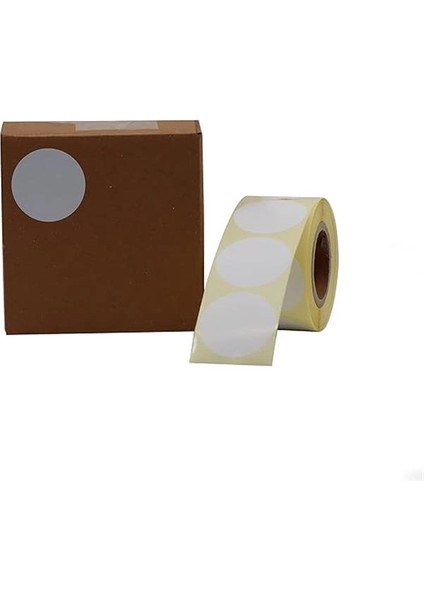 Eko Termal Çap Etiketi 30MM Yuvarlak Çıkartma 1000 Adet