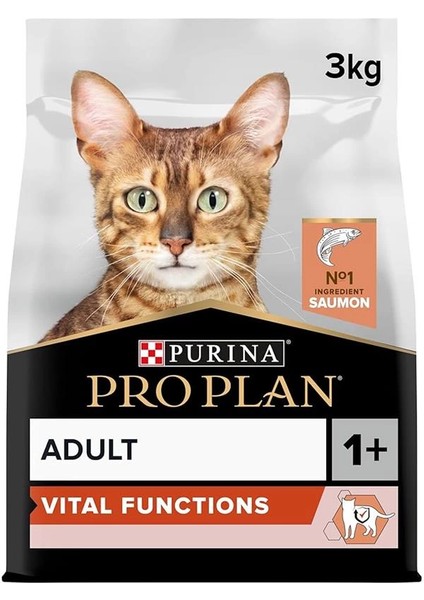 Somonlu ve Pirinçli Yetişkin Kedi Maması 3 kg