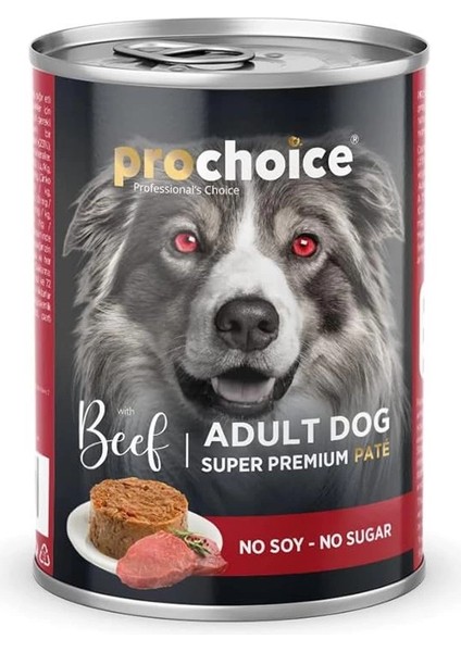 Yetişkin Köpekler Için, Sığır Etli ve Pirinçli Ezme, 400 G x 12 Adet