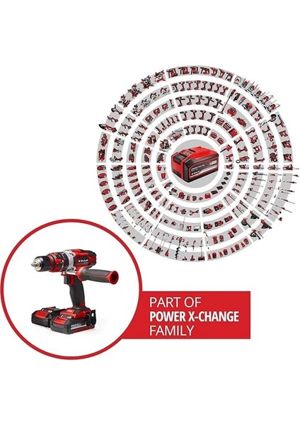 Akülü Darbeli Vidalama Te-Cd 18/48 Li-I Kit Power X-Change (18 V, 48 Nm, Darbeli Delme modelleri