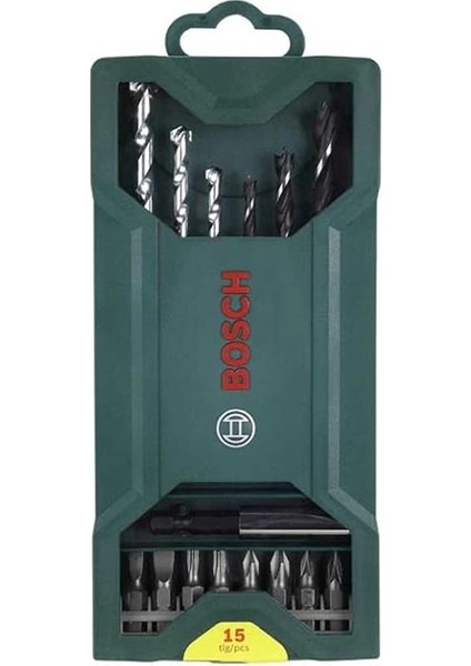 Beton Matkap Ucu ve Vidalama Seti, Yeşil, 15 Adet, Ahşap Delme Ucu: 4/6/8, Beton Delme Ucu: fiyatları