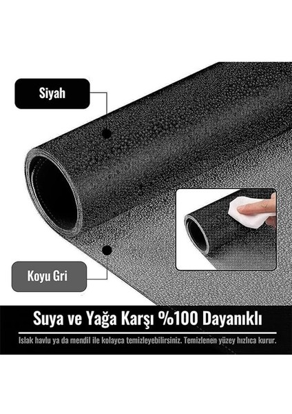 Klasse Çift Renk Dikişli Pu Deri Masa Matı 80X40 cm Mousepad, Su Geçirmez Masa Sümeni, Çift Taraflı fiyatları