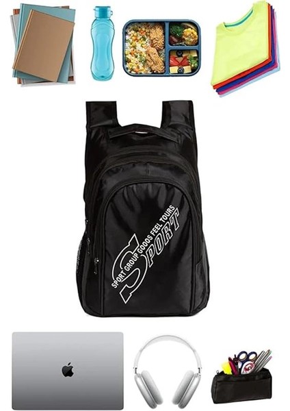 Av A Dos Çok Gözlü Çok Bölmeli Terletmeyen Ortopedik Sırt Destekli Lise Ortaokul Ilkokul Büyük Okul