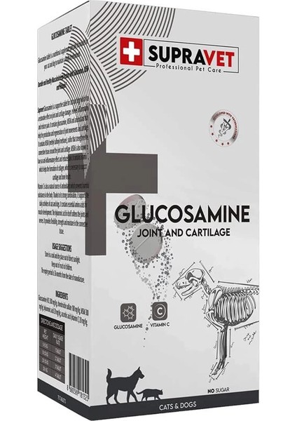 Glucosamine Kedi ve Köpek Eklem Sağlığı Güçlendirici Glukozamin Tablet + Vitamin C 75 fiyatları