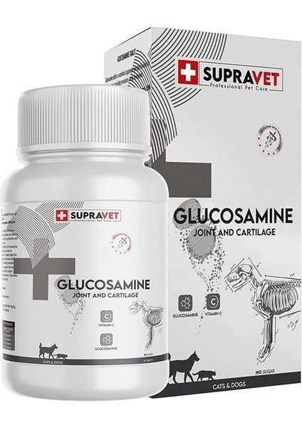 Glucosamine Kedi ve Köpek Eklem Sağlığı Güçlendirici Glukozamin Tablet + Vitamin C 75 modelleri