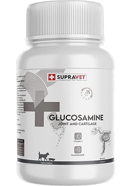 Glucosamine Kedi ve Köpek Eklem Sağlığı Güçlendirici Glukozamin Tablet + Vitamin C 75
