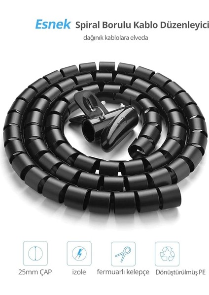 Kablo Koruyucu ve Düzenleyici Spiral, 1.5 Metre fiyatları
