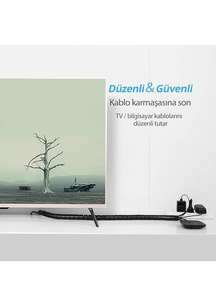 Kablo Koruyucu ve Düzenleyici Spiral, 1.5 Metre modelleri