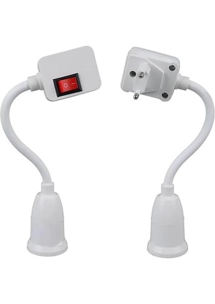 1 Adet Oynar Başlıklı Akrobatik Fişli Açma Kapama Anahtarlı Prize Takılan E27 Ampul Duy