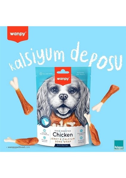 Oven Roasted Tavuk Sargılı Kalsiyum Takviyeli Köpek Ödülü (1 x 100 Gr) modelleri