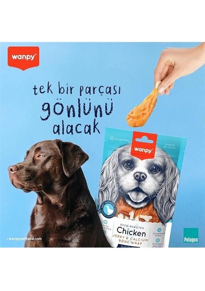 Oven Roasted Tavuk Sargılı Kalsiyum Takviyeli Köpek Ödülü (1 x 100 Gr)