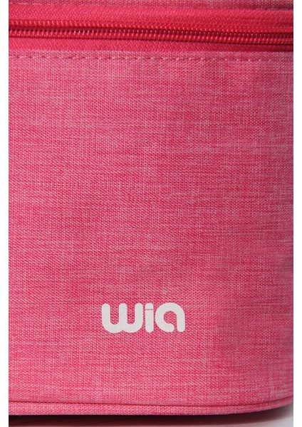 Isı Yalıtımlı Pembe Beslenme Çantası – Ayarlanabilir Omuz Askılı, Dayanıklı Kumaş, Yerli Üretim, 13x24x14 cm