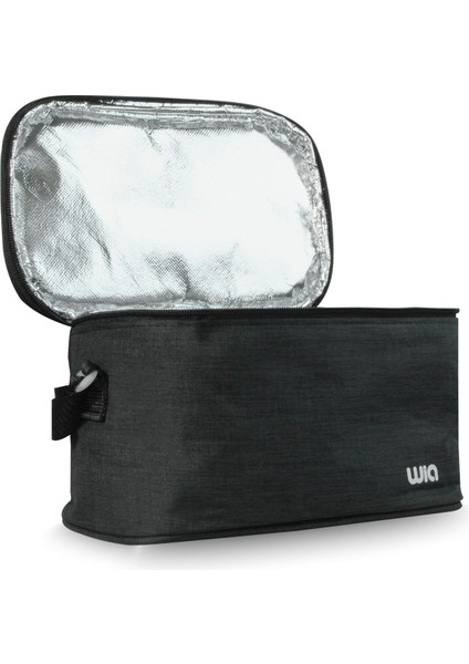 Termoslu Isı Yalıtımlı Beslenme Çantası Ayarlanabilir Askılı Dayanıklı Kumaş 13x24x14 cm