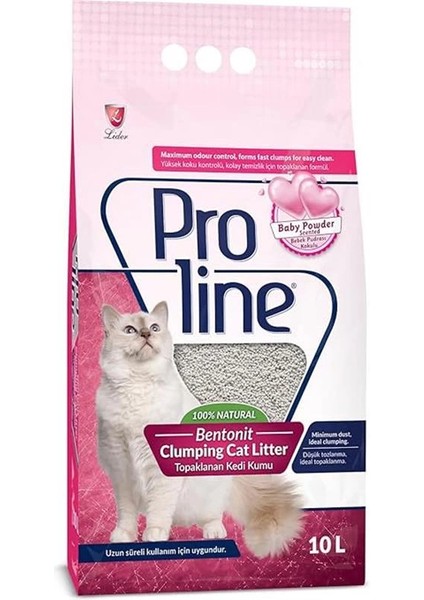 Bebek Pudra Kokulu Bentonit Kedi Kumu 10 L
