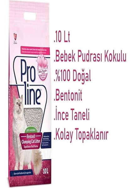 Bebek Pudra Kokulu Bentonit Kedi Kumu 10 L modelleri