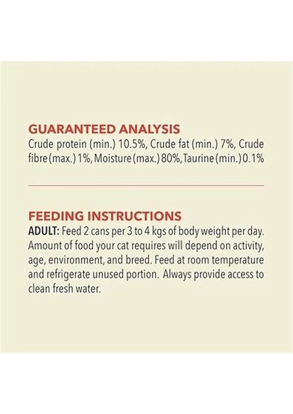 Premium Pate (Ezme) Konserve Yaş Kedi Maması, Sığır Etli, 85 gr