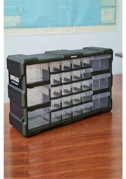 Süper Bag Mono Blok Çekmece Seti 26'li Hobby Organizer Seti Monoblok Çekmece Vida Dübel Kutusu Takı fiyatları