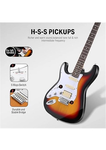 DST-100SL Solak Elektro Gitar (Sunburst)