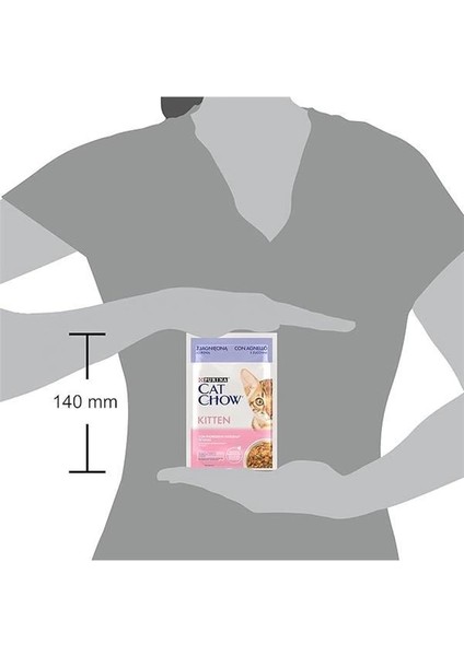 Purına Cat Chow Kitten Kuzu Etli Yavru Kediler Için Yaş Kedi Maması 85 Gram, 26 Adet fiyatları