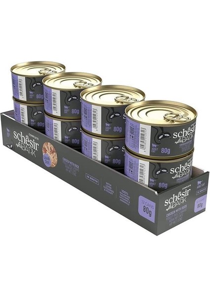 After Dark Tavuk ile Ördek Et Suyunda Yetişkin Kedi Konservesi 80G modelleri