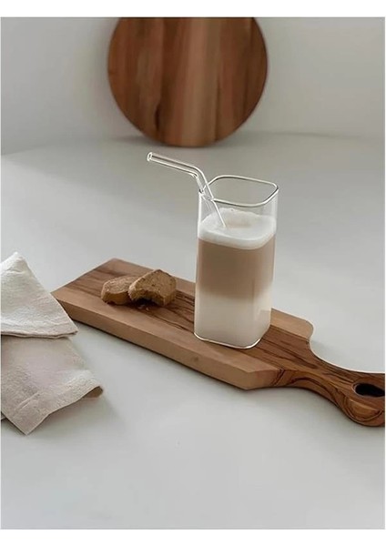 6 Adet Dikdörtgen Isıya Dayanıklı Borosilikat Trend Meşrubat Bardağı 350 ml Kare fırsatları
