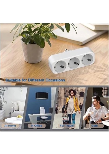 10033 Golyat 'l' Tipi 3'lü Topraklı, Beyaz