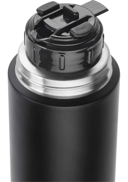 Zwilling Termos, Entegre Fincan, Termos Sürahi, Çift Duvarlı Yalıtım, 1 Litre, Siyah