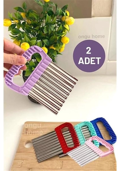 Safestore 2'li Cips Patates Doğrayıcı Şekilli Kesici Çelik Patates Meyve ve Sebze Doğrama Bıçağı fiyatları