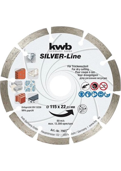 Elmas Kesici Disk 115 mm - 49796170