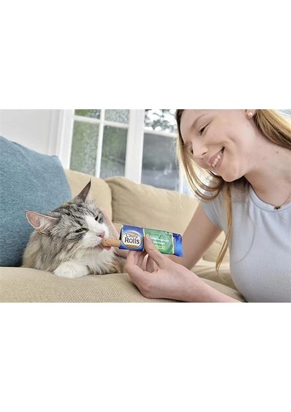 Churu Rolls Kedi Ödül Kurabiyeleri,%88 Nemli, Sağlıklı Atıştırmalıklar, Tavuklu Doğal modelleri