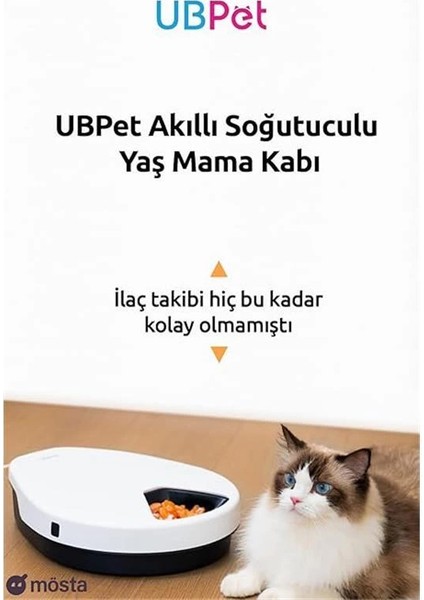 Soğutuculu Otomatik Yaş Mama Kabı – Mini Buzdolaplı Sistem, 5 Öğünlük Besleme, Sessiz indirimleri