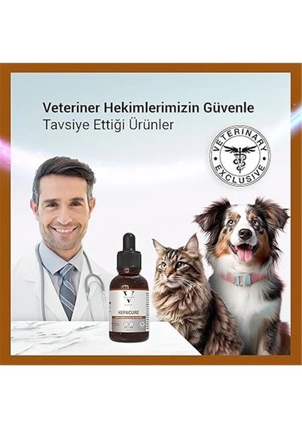 Hepacure Kedi ve Köpek Karaciğer Sağlığı Destekleyici Likit 50 ml