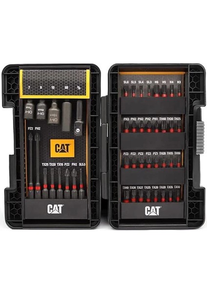 DA01902 45 Parça Manganez Fosfat Alaşımlı Vidalama Uç Seti