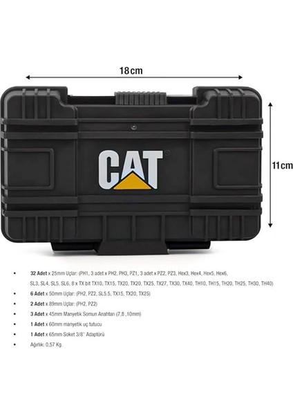 DA01902 45 Parça Manganez Fosfat Alaşımlı Vidalama Uç Seti fırsatları