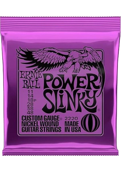 Power Slinky Elektro Gitar Teli - Kalınlık 11-48 fırsatları