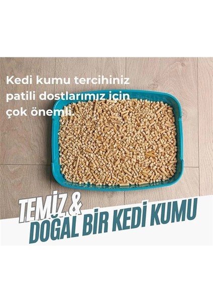 Çam Peleti Kedi Kumu 15 Lt Yavru/yetişkin Kediler ve Küçük Hayvanlar IÇIN%100 Organik fiyatları